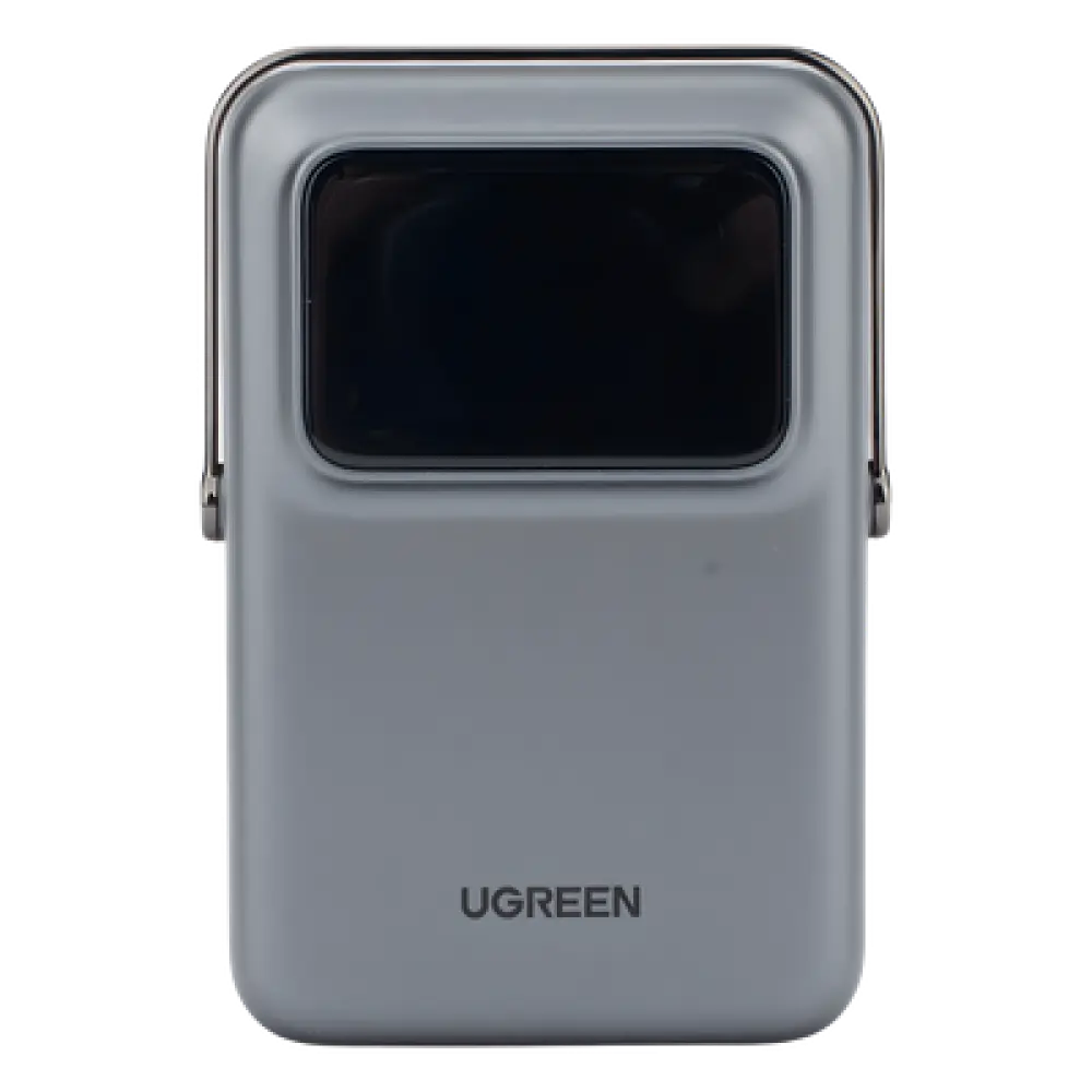 Power Bank Inalámbrico / 10000 mAh / Carga Inalámbrica 7.5W / USB-C 20W / Pantalla TFT con Emojis / Soporte Plegable / Succión Magnética 10N