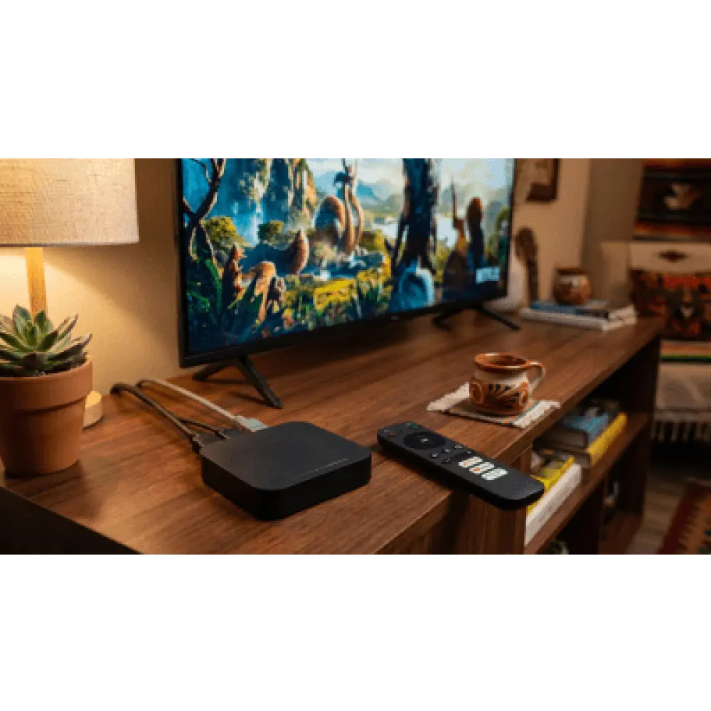 Decodificador Android TV / 4Kp60 HDR / Wi-Fi Dual Banda / Bluetooth 5.0 / HDMI 2.1 / 2 GB RAM 16 GB Almacenamiento