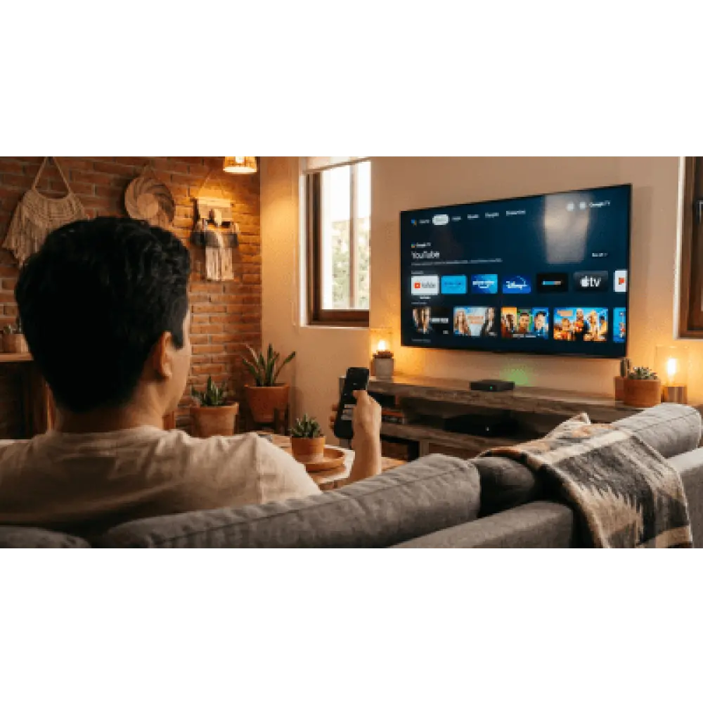 Decodificador Android TV / 4Kp60 HDR / Wi-Fi Dual Banda / Bluetooth 5.0 / HDMI 2.1 / 2 GB RAM 16 GB Almacenamiento