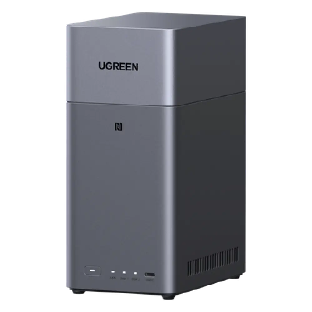 NAS de 2 Bahías / Procesador RK3576 / 4 GB DDR5 / HDMI 4K / USB-C 3.2 Gen 1 / Gigabit Ethernet / RAID 0/1-JBOD