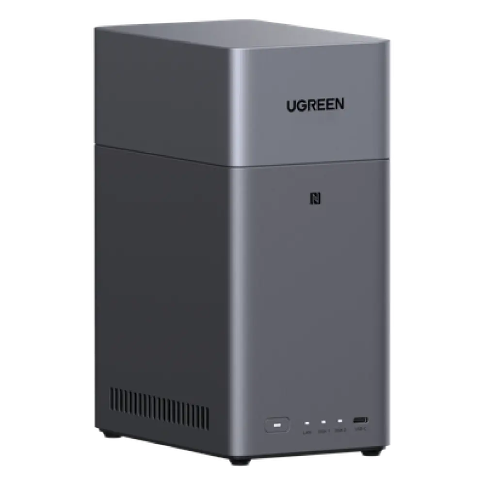 NAS de 2 Bahías / Procesador RK3576 / 4 GB DDR5 / HDMI 4K / USB-C 3.2 Gen 1 / Gigabit Ethernet / RAID 0/1-JBOD