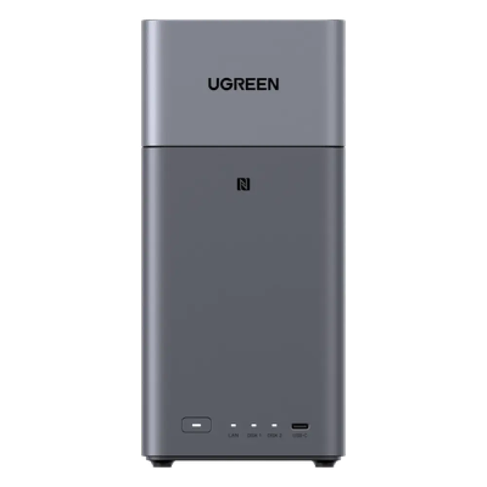 NAS de 2 Bahías / Procesador RK3576 / 4 GB DDR5 / HDMI 4K / USB-C 3.2 Gen 1 / Gigabit Ethernet / RAID 0/1-JBOD