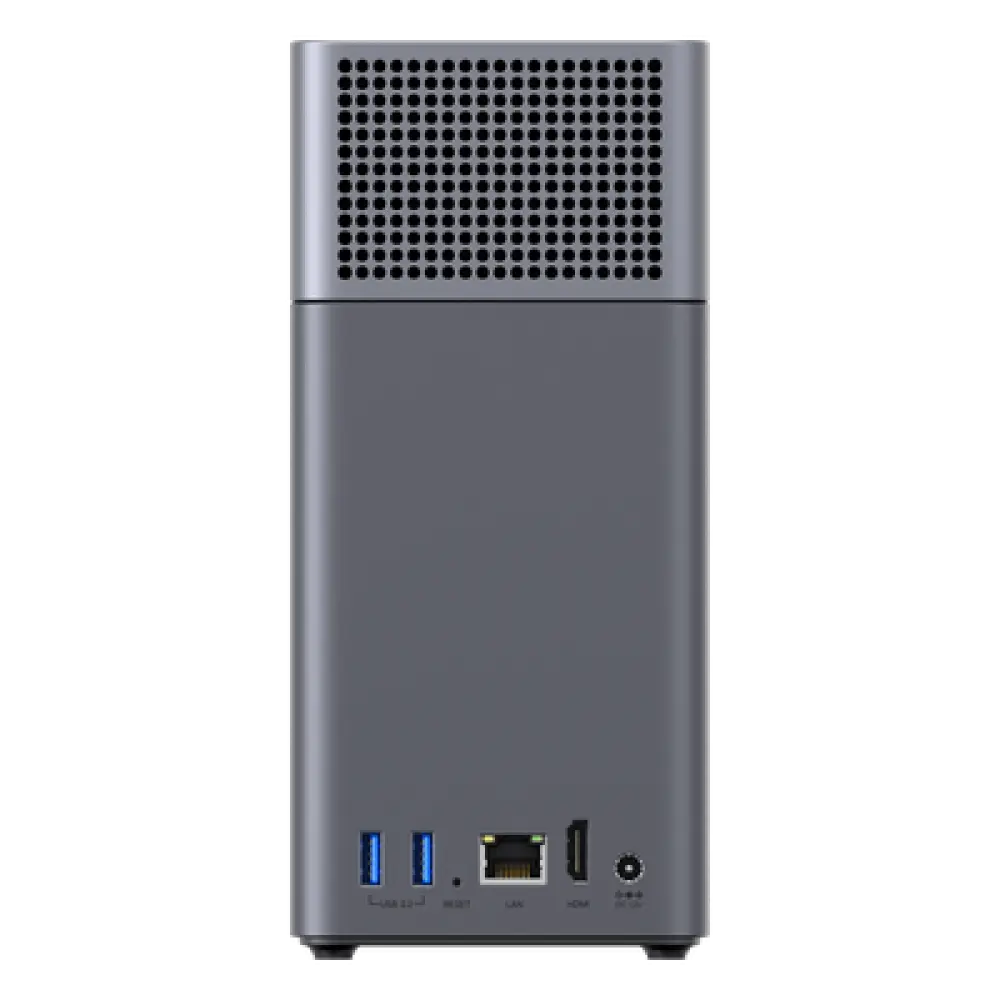 NAS de 2 Bahías / Procesador RK3576 / 4 GB DDR5 / HDMI 4K / USB-C 3.2 Gen 1 / Gigabit Ethernet / RAID 0/1-JBOD