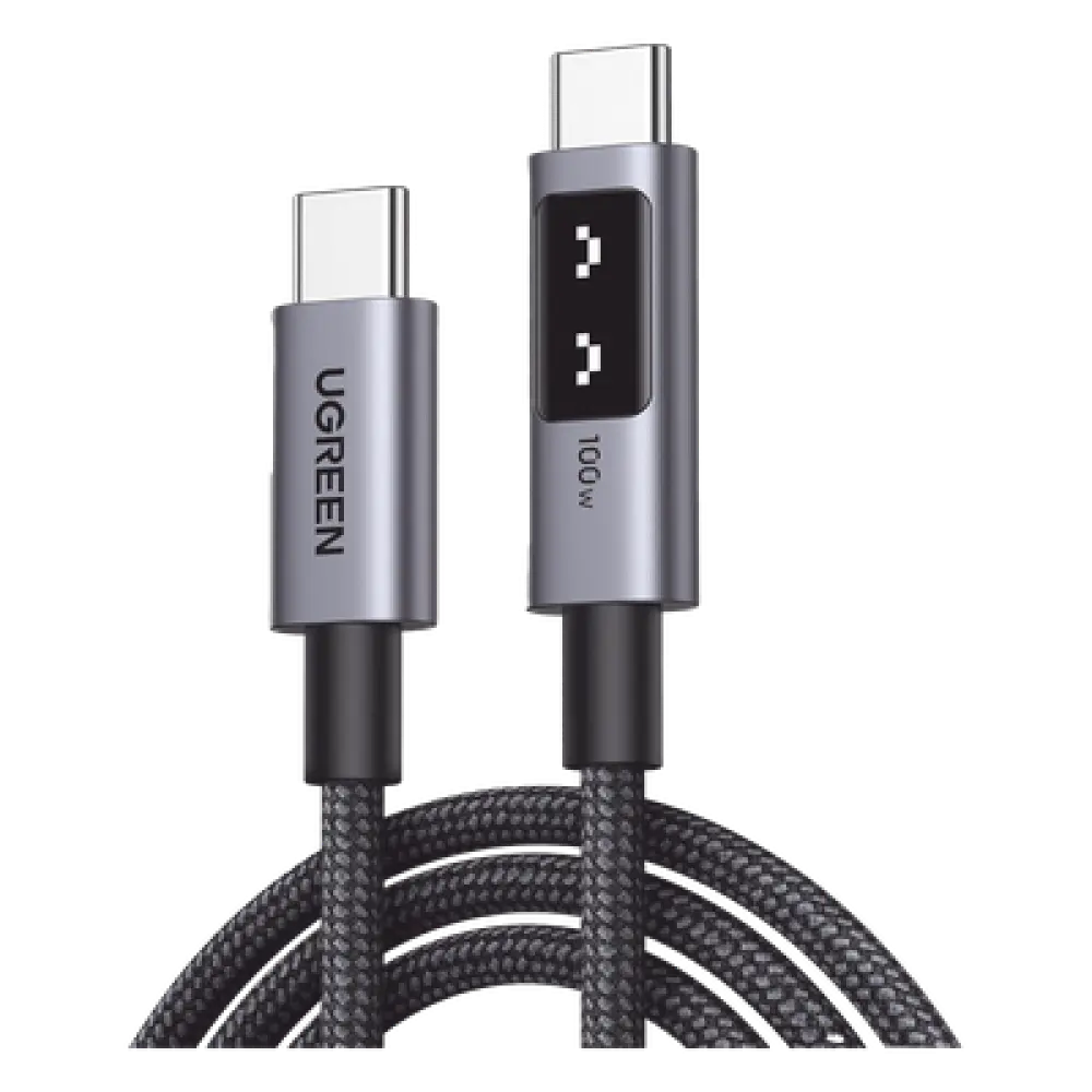 Cable USB-C a USB-C / Carga Rápida 100W / Transferencia 480 Mbps / Nylon Trenzado / 1 m (3.3 ft)