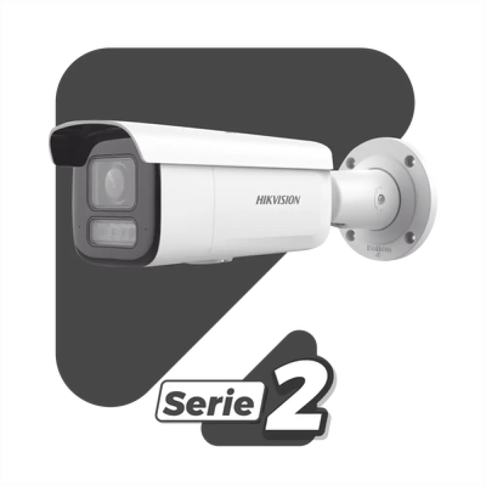 Cámara Bala IP / 2 Megapixel / Lente Motorizado 2.8-12 mm / Smart Hybrid Light 60 m (196.9 ft) / WDR 120 dB / IP67 / IK10 / PoE+