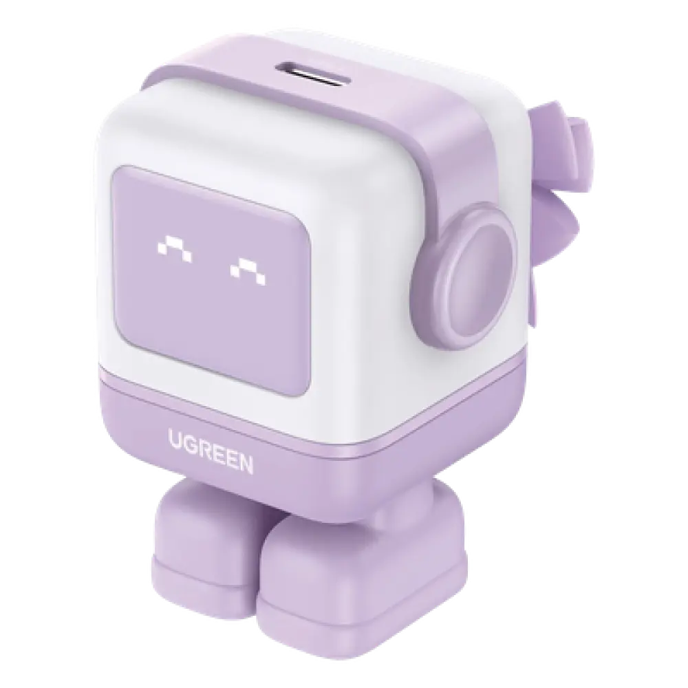 Cargador de Pared / 30W / USB-C PD3.0 PPS / GaN / Pantalla LED Interactiva / Material Ignífugo UL94-V0