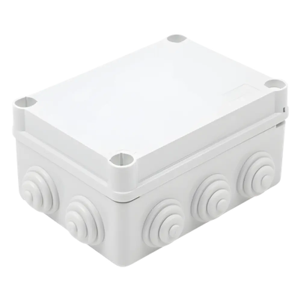 Caja Estanca de Derivación / PVC Libre de Halógenos / 10 Entradas / IP55 / IK08 / 150x110x70 mm (5.9x4.3x2.7 in) / -24°C a 60°C