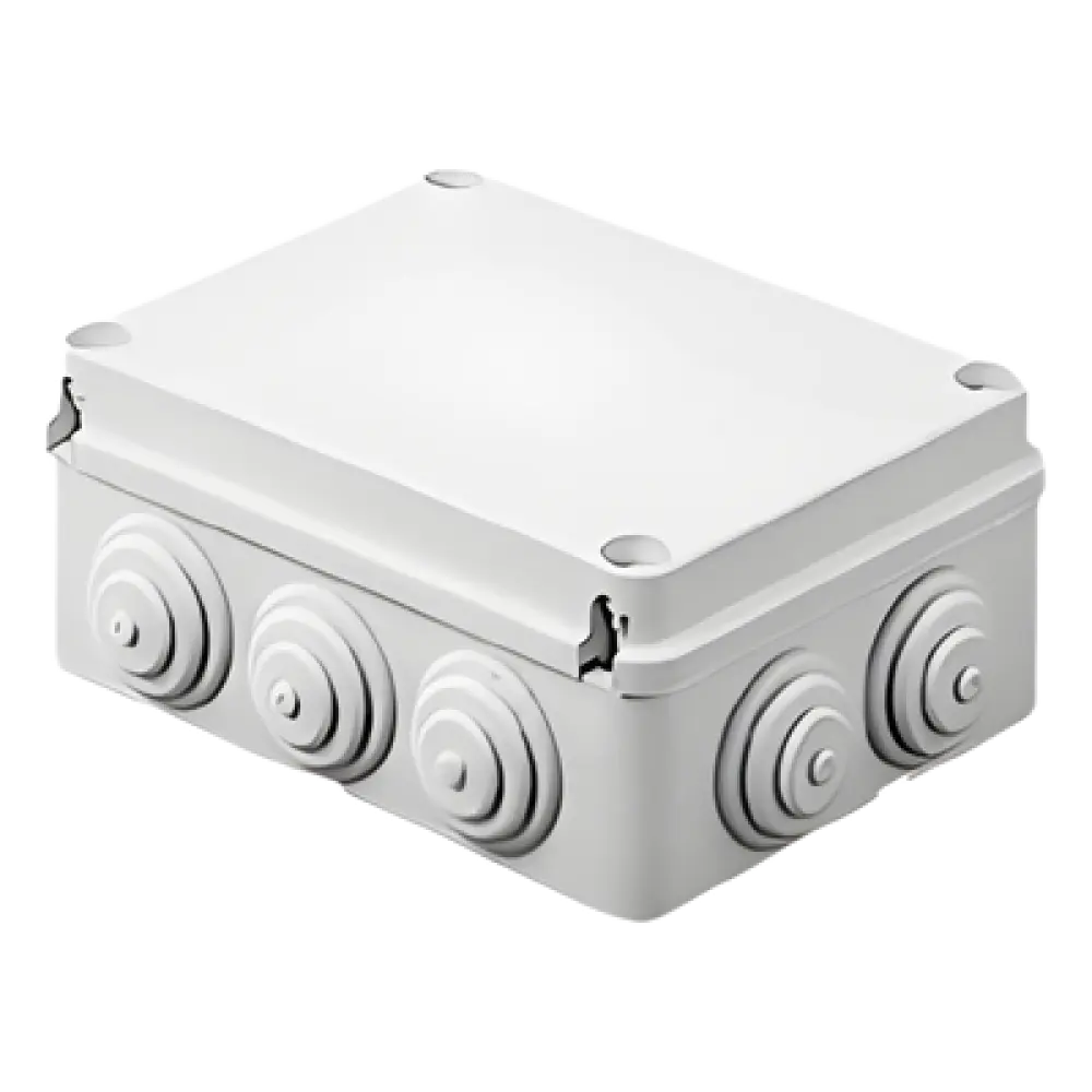 Caja Estanca de Derivación / 12 Entradas / IP55 / IK08 / 240x190x90 mm / Libre de Halógenos / -24 a 60°C