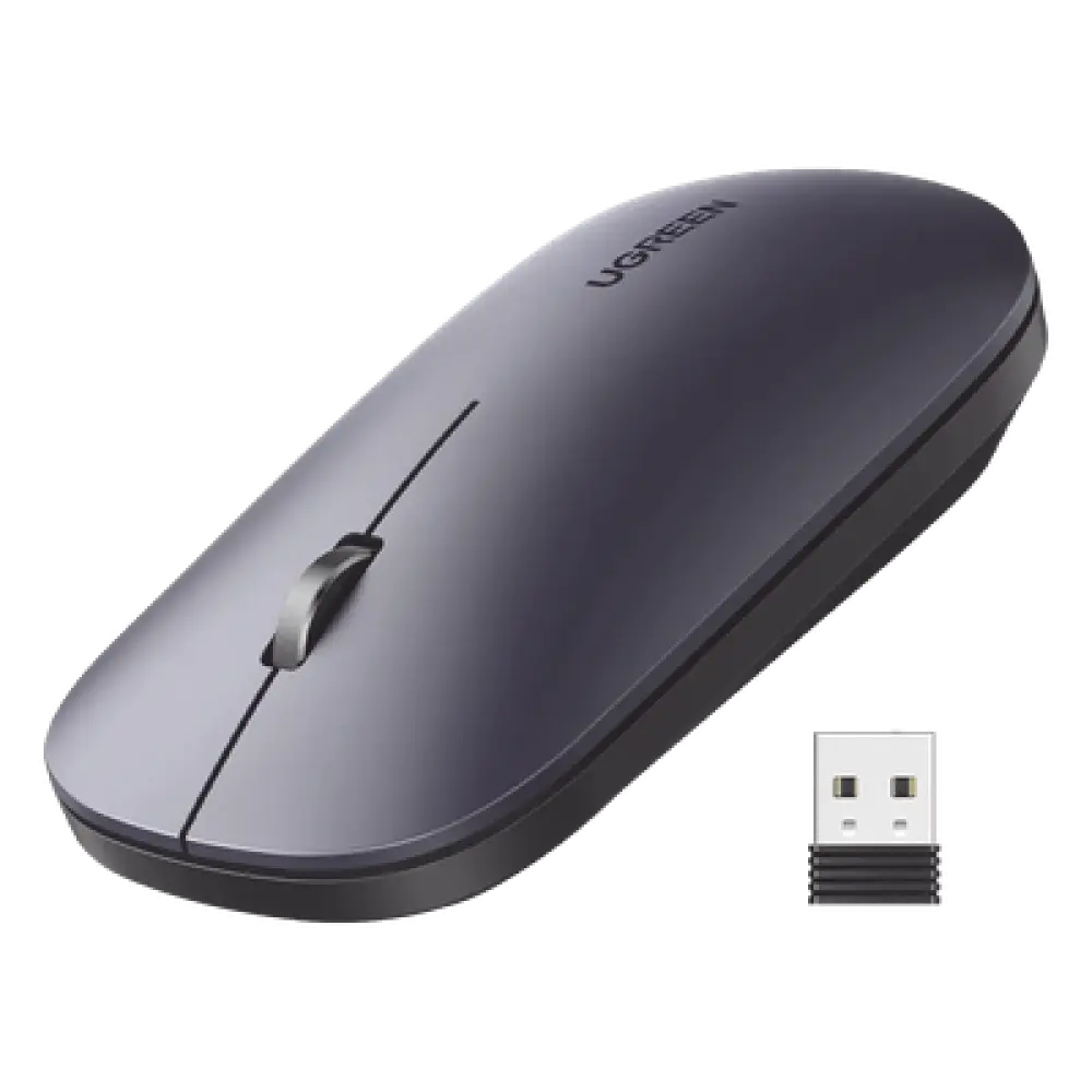Mouse Inalámbrico / 2.4 GHz / Alcance 10 m (32.8 ft) / DPI 1000-4000 Ajustable / Ultra Delgado 3 cm / Silencioso 40 dB