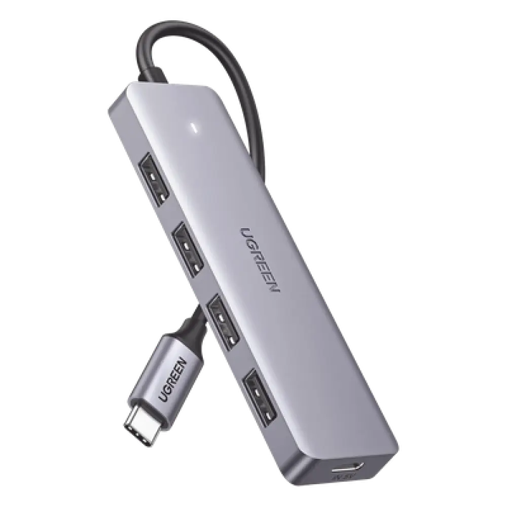 Hub USB-C / 4 Puertos USB-A 3.0 / 5Gbps / OTG / 15cm / 4.1x1.2x0.4in