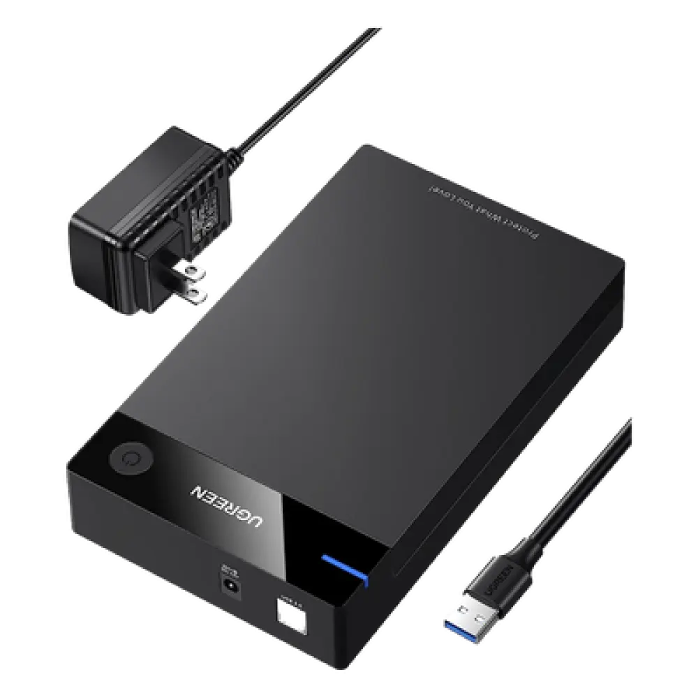 Enclosure para Disco Duro / USB 3.0 con UASP / SATA I/II/III / 3.5" y 2.5" / Hasta 16 TB / Sin Herramientas / Cable 1 m (3.3 ft)