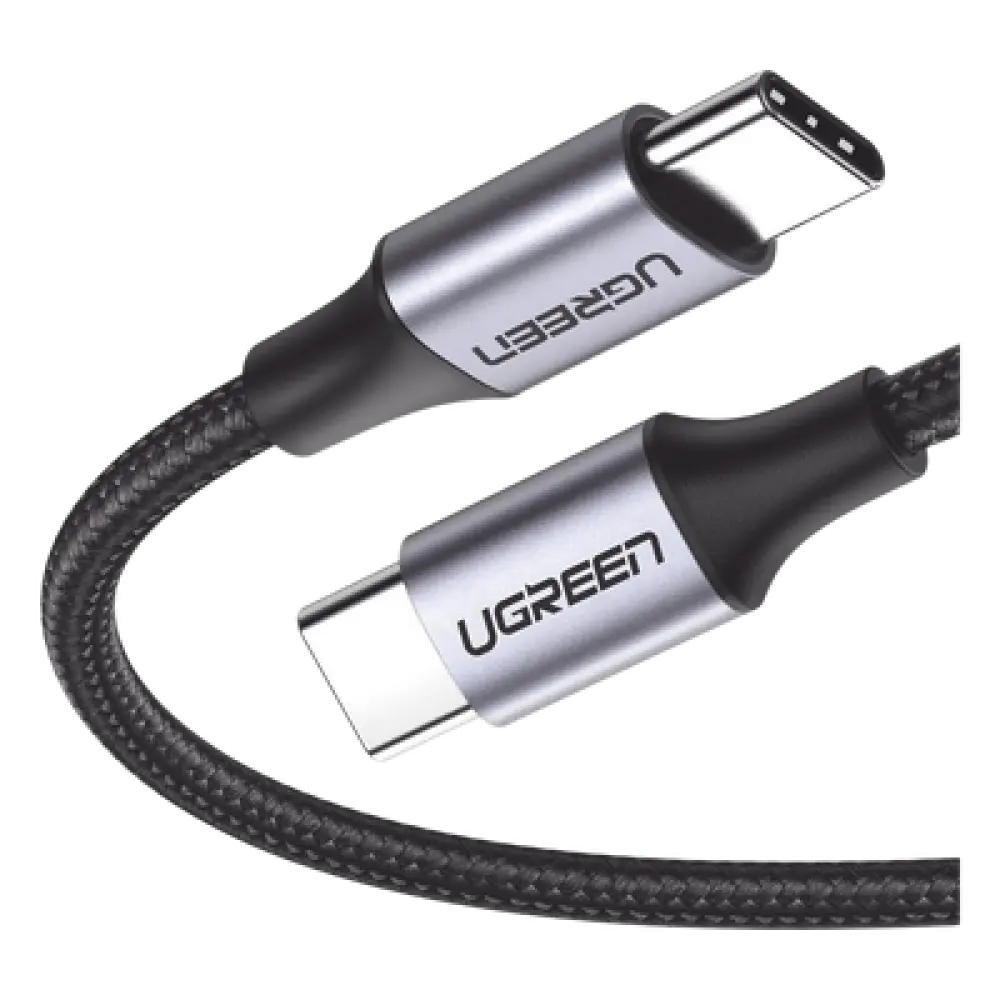 Cable USB-C a USB-C / 1 Metro (3.28 Pies) / 60W PD / 480 Mbps / Nylon Trenzado / Aluminio