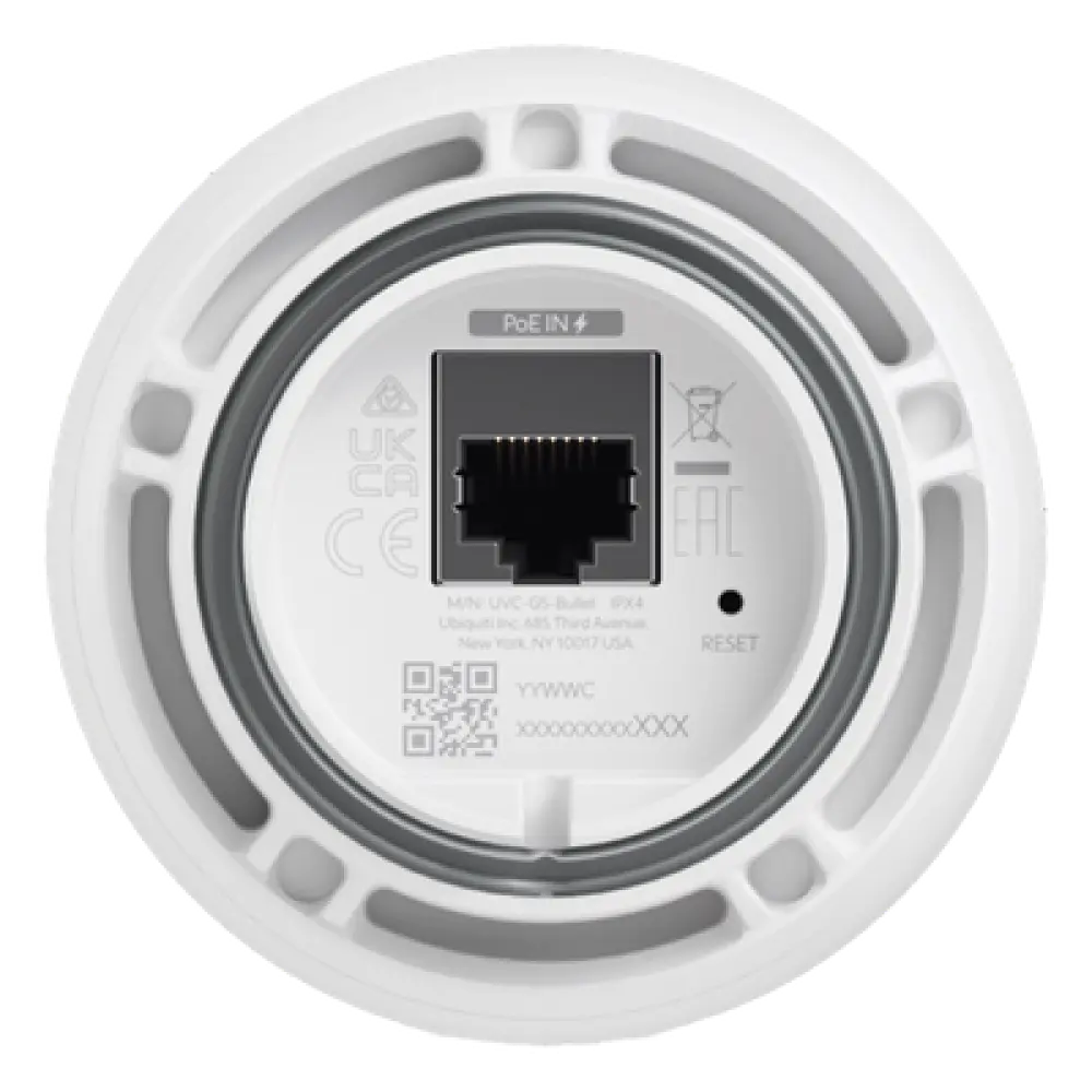 Cámara IP Bala / 2K 4 Megapixel / 30 FPS / IR 9 m (29.5 ft) / PoE 802.3af / IP55 IK04 / Detección IA