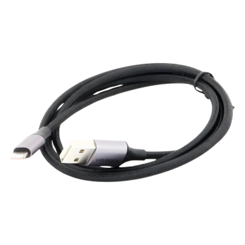 Cable USB-A a Lightning / 1 m (3.28 ft) / Certificado MFi / Carga 5V/2.4A / 480 Mbps / Conector C94 / Nylon Trenzado / Aluminio