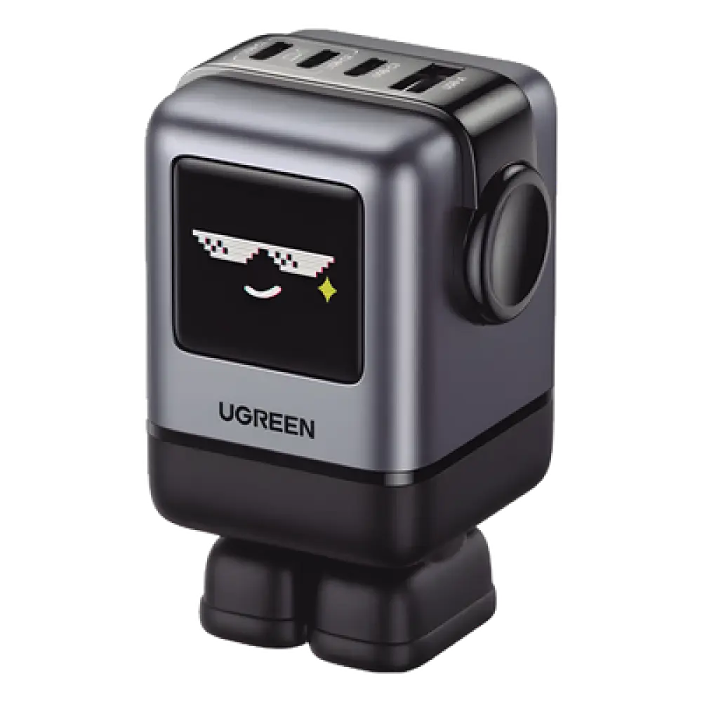 Cargador de Escritorio / 100W / 4 Puertos / PD 3.0 / QC 4.0 / GaN II / Pantalla LED