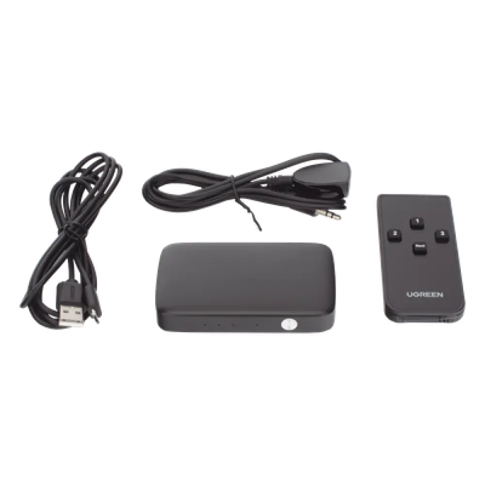 Conmutador HDMI / 3 Entradas a 1 Salida / 4K@30Hz / 3D / Control Remoto IR / Indicador LED