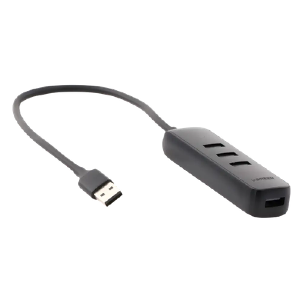 HUB USB-A 3.0 / 4 Puertos USB-A 3.0 5Gbps / Cable 25 cm (0.82 pies) / Alimentación USB-C / Indicador LED / Diseño Ultra Delgado