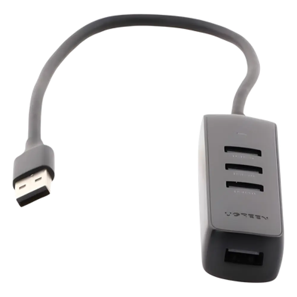 HUB USB-A 3.0 / 4 Puertos USB-A 3.0 5Gbps / Cable 25 cm (0.82 pies) / Alimentación USB-C / Indicador LED / Diseño Ultra Delgado