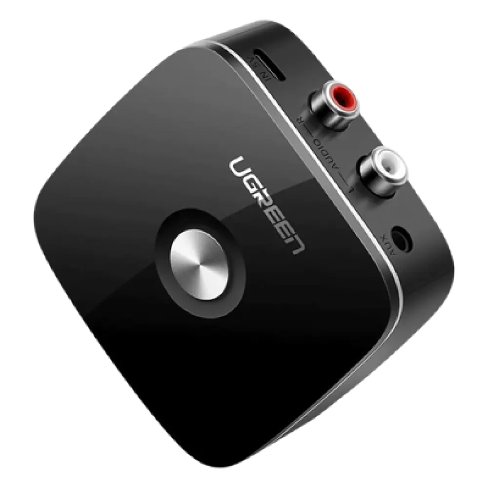 Receptor de Audio Bluetooth / Bluetooth 5.0 con EDR / Salida Dual 3.5mm y RCA / Alcance 10 m (32.8 ft) / 8 Horas de Batería / Reconexión Automática