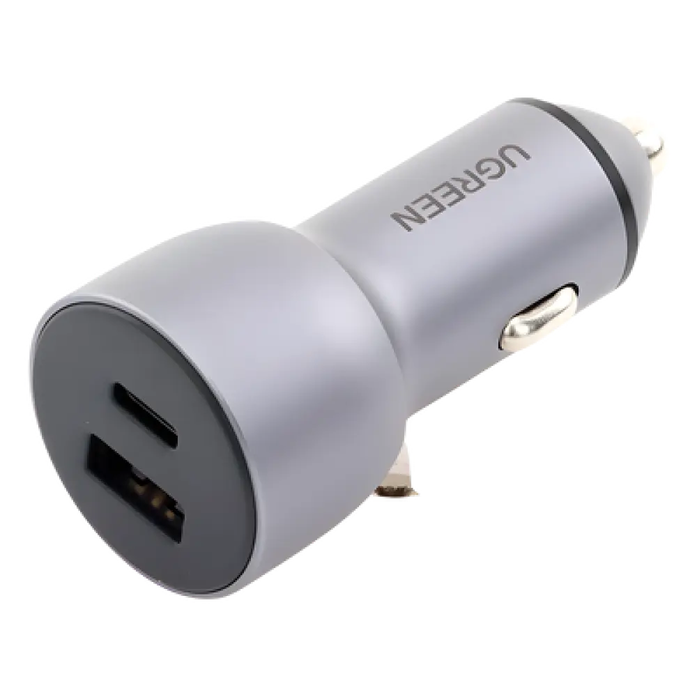 Cargador de Auto / 42.5W / USB-A + USB-C / PD3.0 + QC3.0 / 12-24 VCD / Aluminio