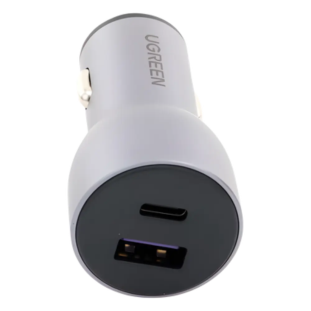Cargador de Auto / 42.5W / USB-A + USB-C / PD3.0 + QC3.0 / 12-24 VCD / Aluminio