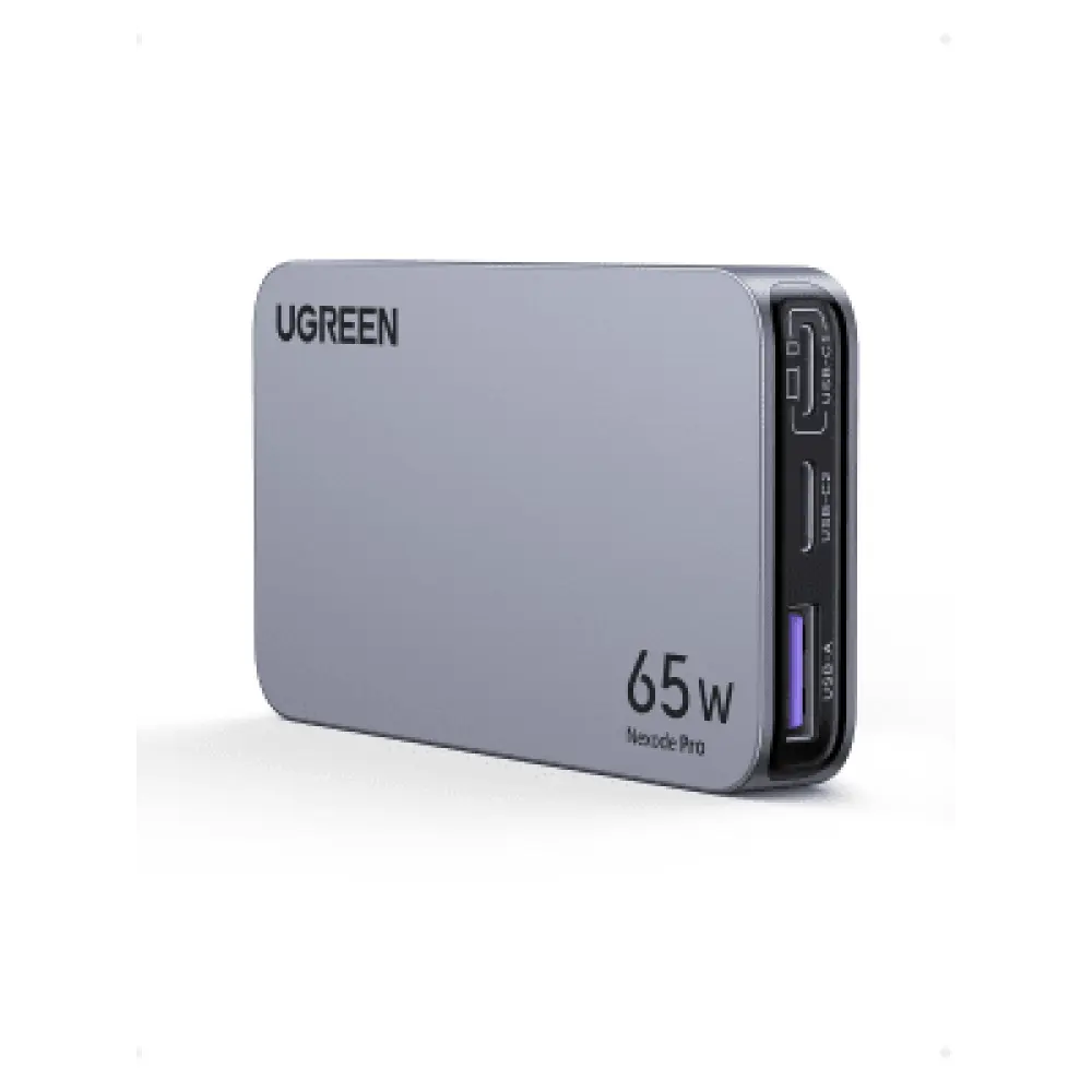 Cargador Rápido GaN / 65W / 3 Puertos / PD 3.0 / PPS / QC 4.0 / 100-240V