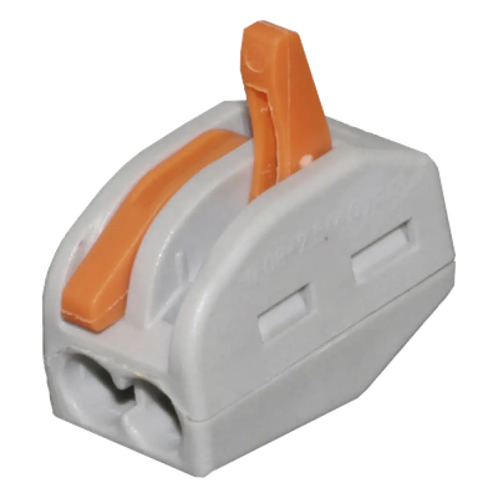 Conector de Presión / 1 Entrada 1 Salida / 12AWG-28AWG / 250V 32A / -20°C a 70°C / 0.47 x 0.83 x 0.59 in