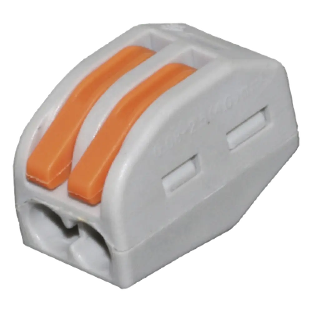 Conector de Presión / 1 Entrada 1 Salida / 12AWG-28AWG / 250V 32A / -20°C a 70°C / 0.47 x 0.83 x 0.59 in