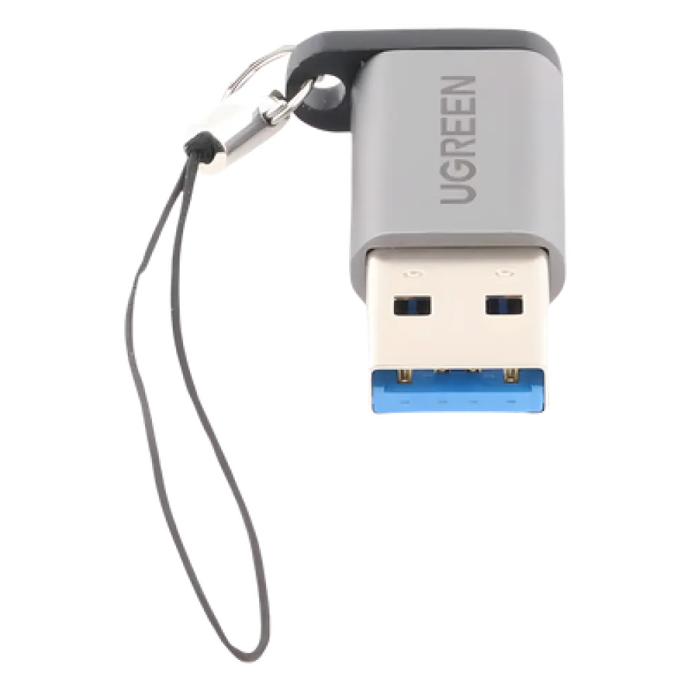 Adaptador USB-A a USB-C / USB 3.0 / 5 Gbps / Carga 3A / Aleación de Aluminio / Compacto