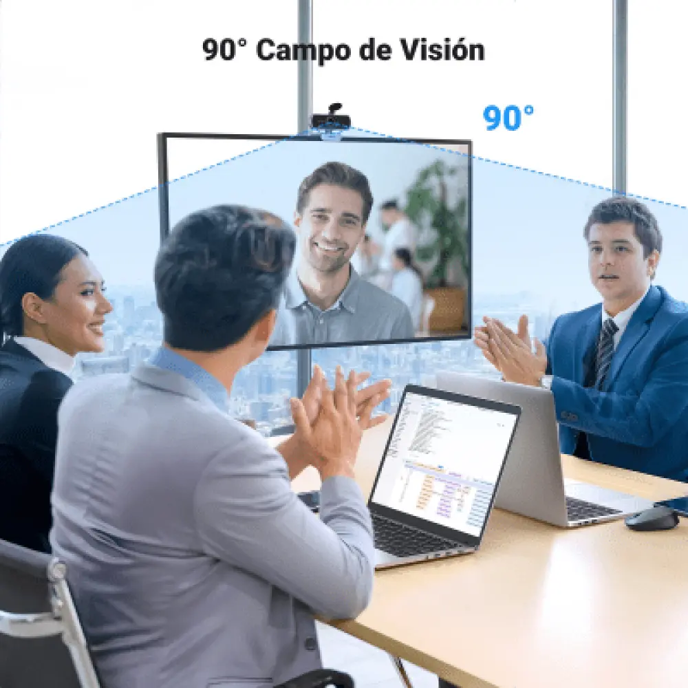 Cámara Web USB / Full HD 1080p 30 FPS / Campo de Visión 85° / Micrófonos Duales Omnidireccionales / Enfoque Fijo / Cable 2 m (6.6 ft) / Plug-and-Play
