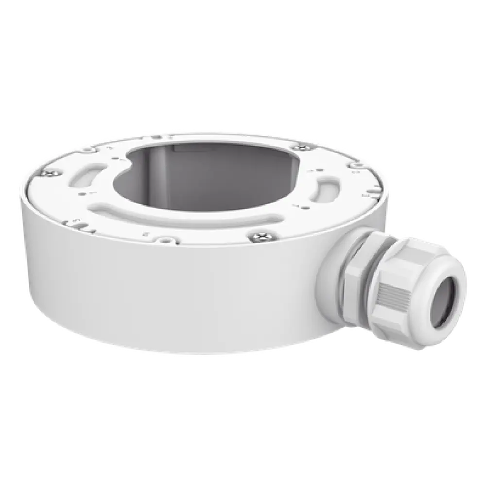 Caja de Conexión para Cámara Fisheye IP / Montaje Vertical en Poste / Acero Inoxidable / Diámetro Ajustable 67-127 mm / Uso Exterior