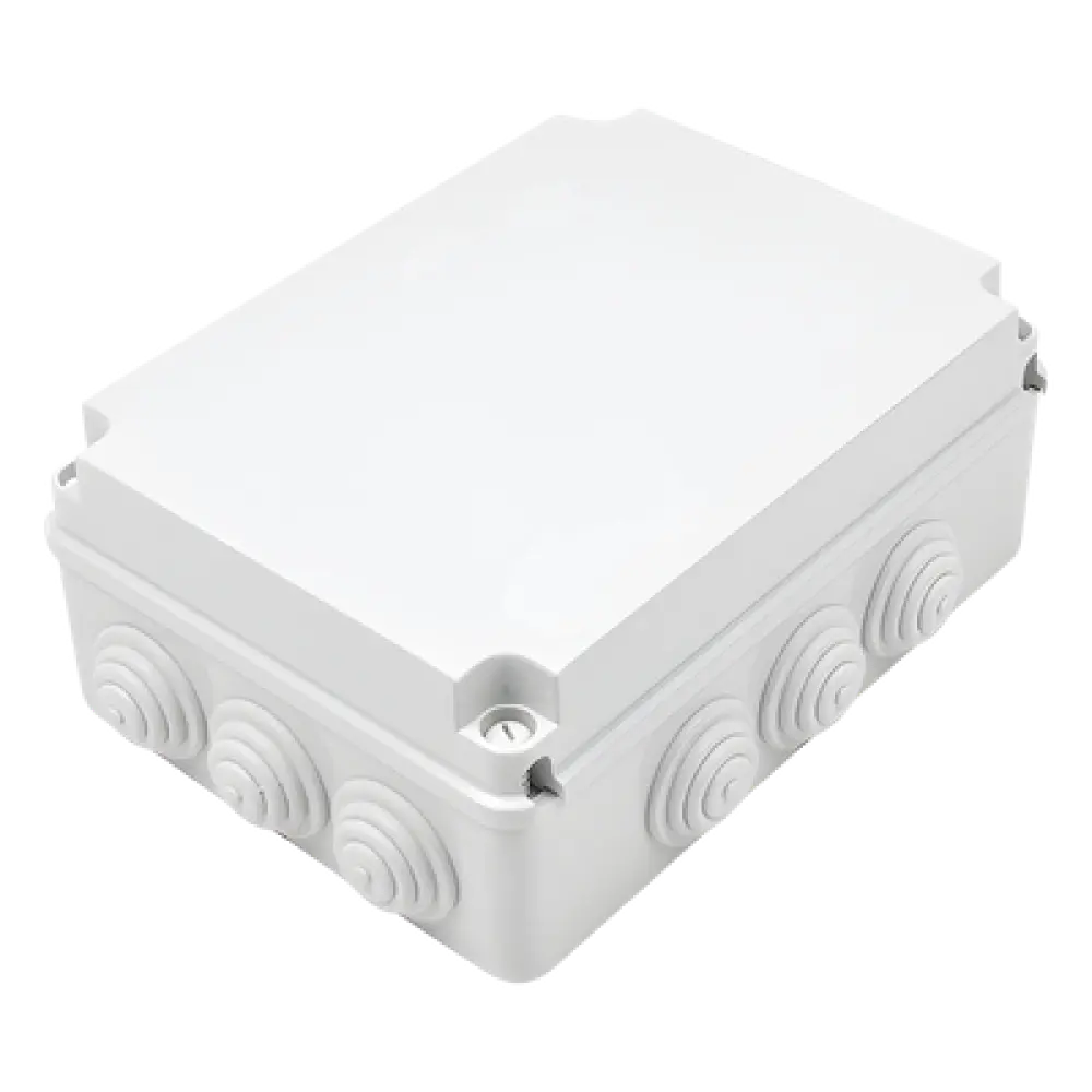 Caja Estanca de Derivación / PVC Autoextinguible Libre de Halógenos / 12 Entradas / IP55 / IK08 / 300x220x120 mm / -24°C a 60°C