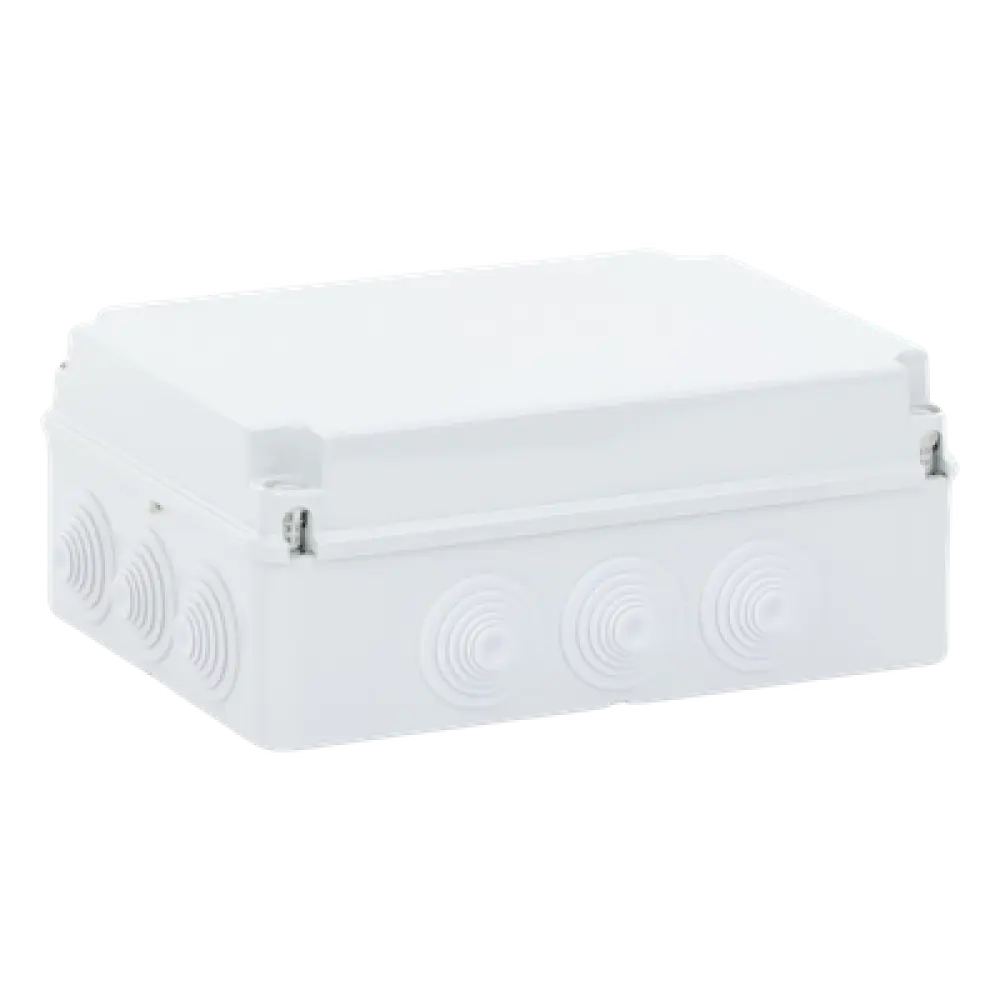 Caja Estanca de Derivación / PVC Autoextinguible Libre de Halógenos / 12 Entradas / IP55 / IK08 / 300x220x120 mm / -24°C a 60°C