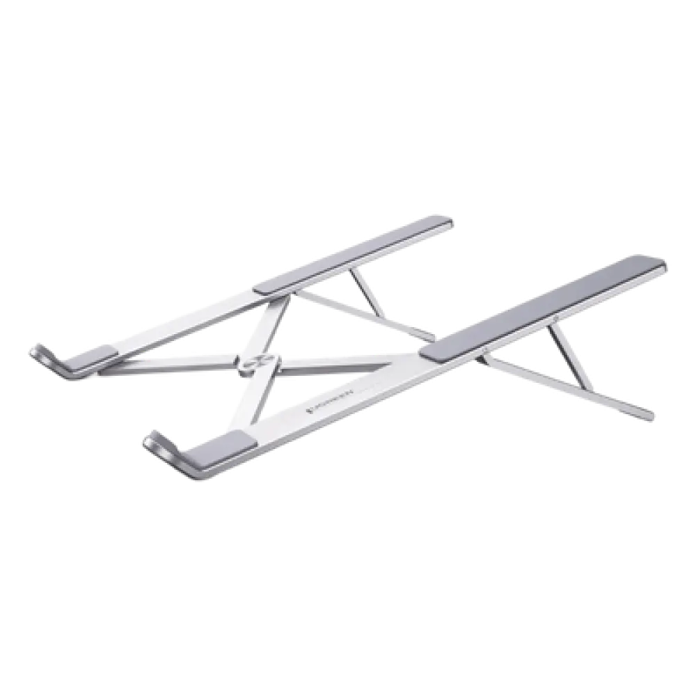 Soporte para Laptop / Ajuste de Altura 46.5-136.5 mm / Capacidad 5 kg / Compatible 11-17.3" / Diseño Plegable / Aluminio + Silicona