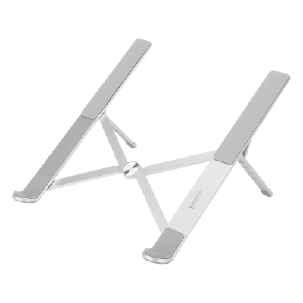 Soporte para Laptop / Ajuste de Altura 46.5-136.5 mm / Capacidad 5 kg / Compatible 11-17.3" / Diseño Plegable / Aluminio + Silicona