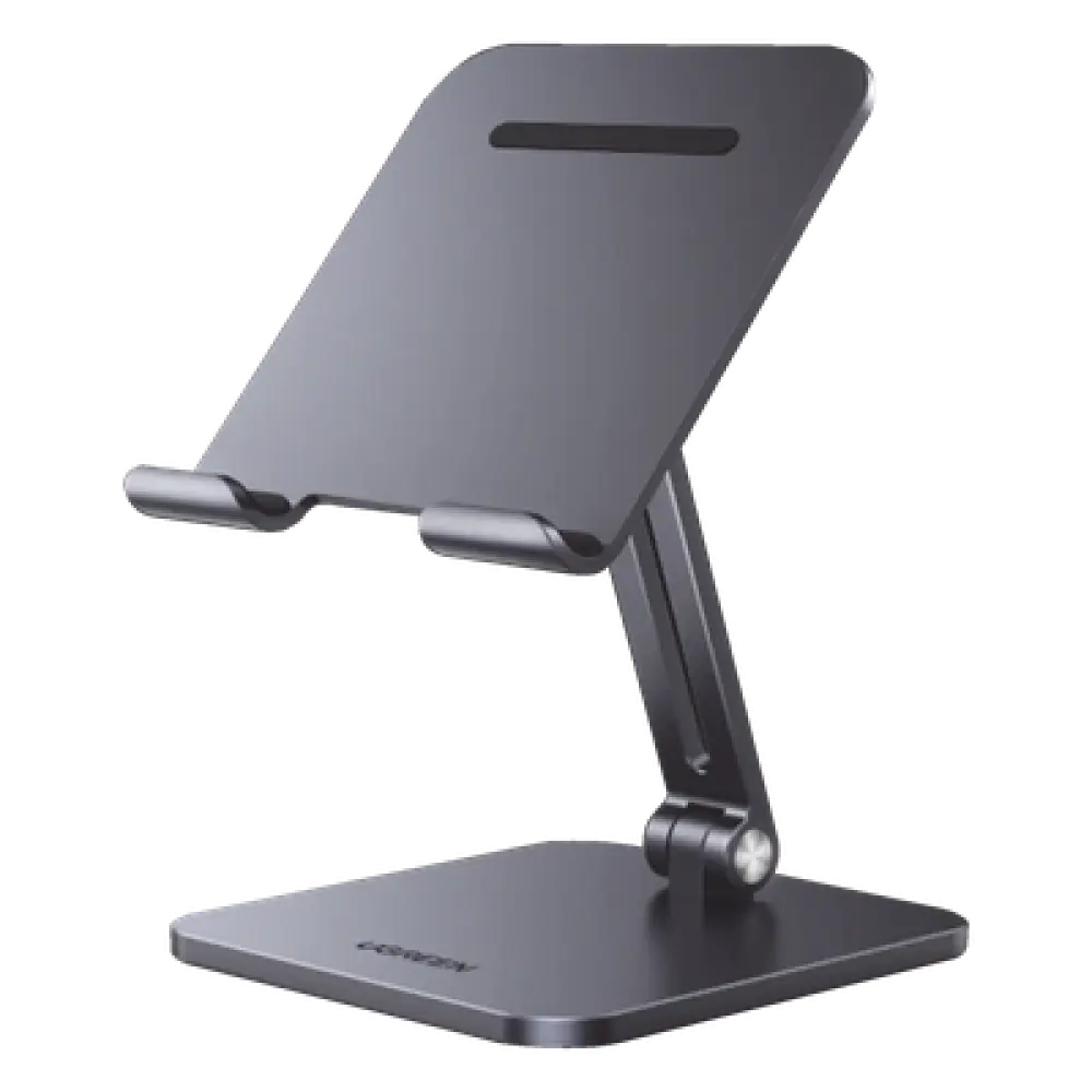 Soporte para Tablet / Ajustable 5-135° / Altura 7.1-9.1 pulgadas / Carga Máxima 1 kg / Aluminio / Plegable