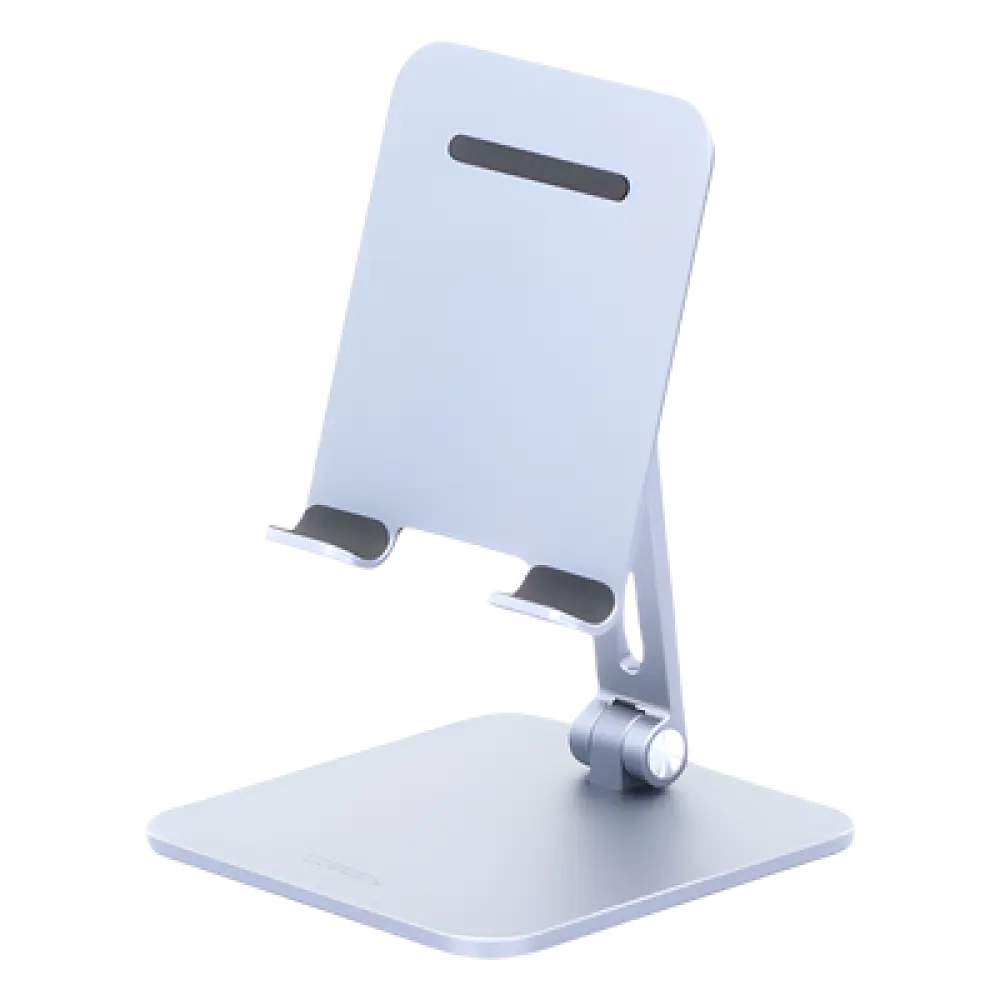 Soporte para Tablet / Ajustable 5-135° / Altura 7.1-9.1 pulgadas / Carga Máxima 1 kg / Aluminio / Plegable