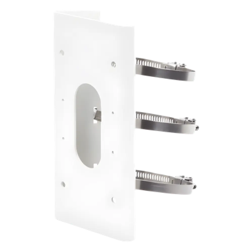 Montaje para Poste / Cámaras Domo y Bala / Acero Inoxidable / 12 Modelos Compatibles / 250 x 127 x 46 mm / 1.2 kg