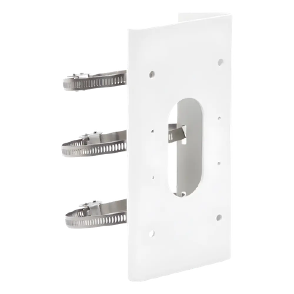 Montaje para Poste / Cámaras Domo y Bala / Acero Inoxidable / 12 Modelos Compatibles / 250 x 127 x 46 mm / 1.2 kg