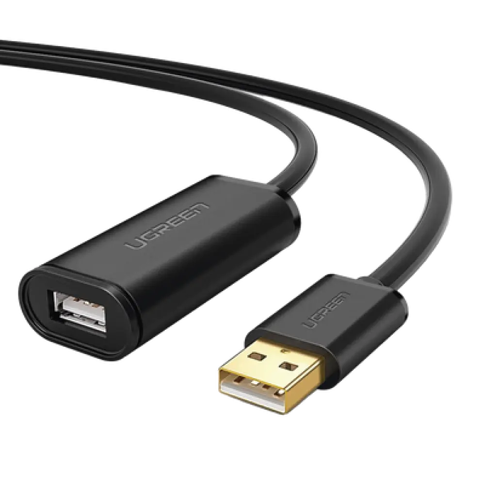 Cable de Extensión Activo USB 2.0 / 10 m (32.8 ft) / Macho-Hembra / Amplificador de Señal / 480 Mbps / Blindaje Triple