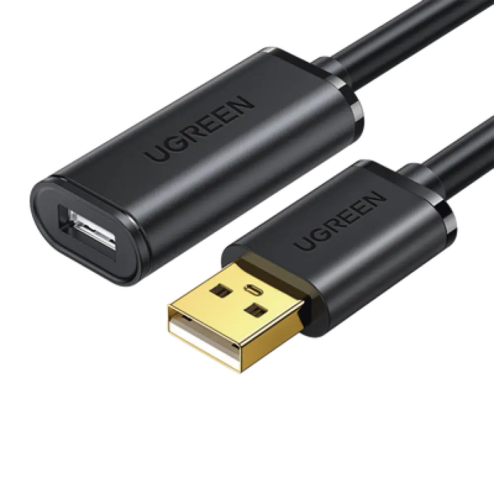 Cable de Extensión Activo USB 2.0 / 10 m (32.8 ft) / Macho-Hembra / Amplificador de Señal / 480 Mbps / Blindaje Triple