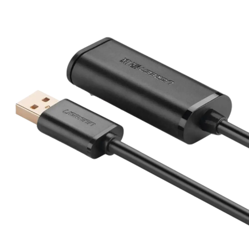Cable de Extensión Activo USB 2.0 / 10 m (32.8 ft) / Macho-Hembra / Amplificador de Señal / 480 Mbps / Blindaje Triple