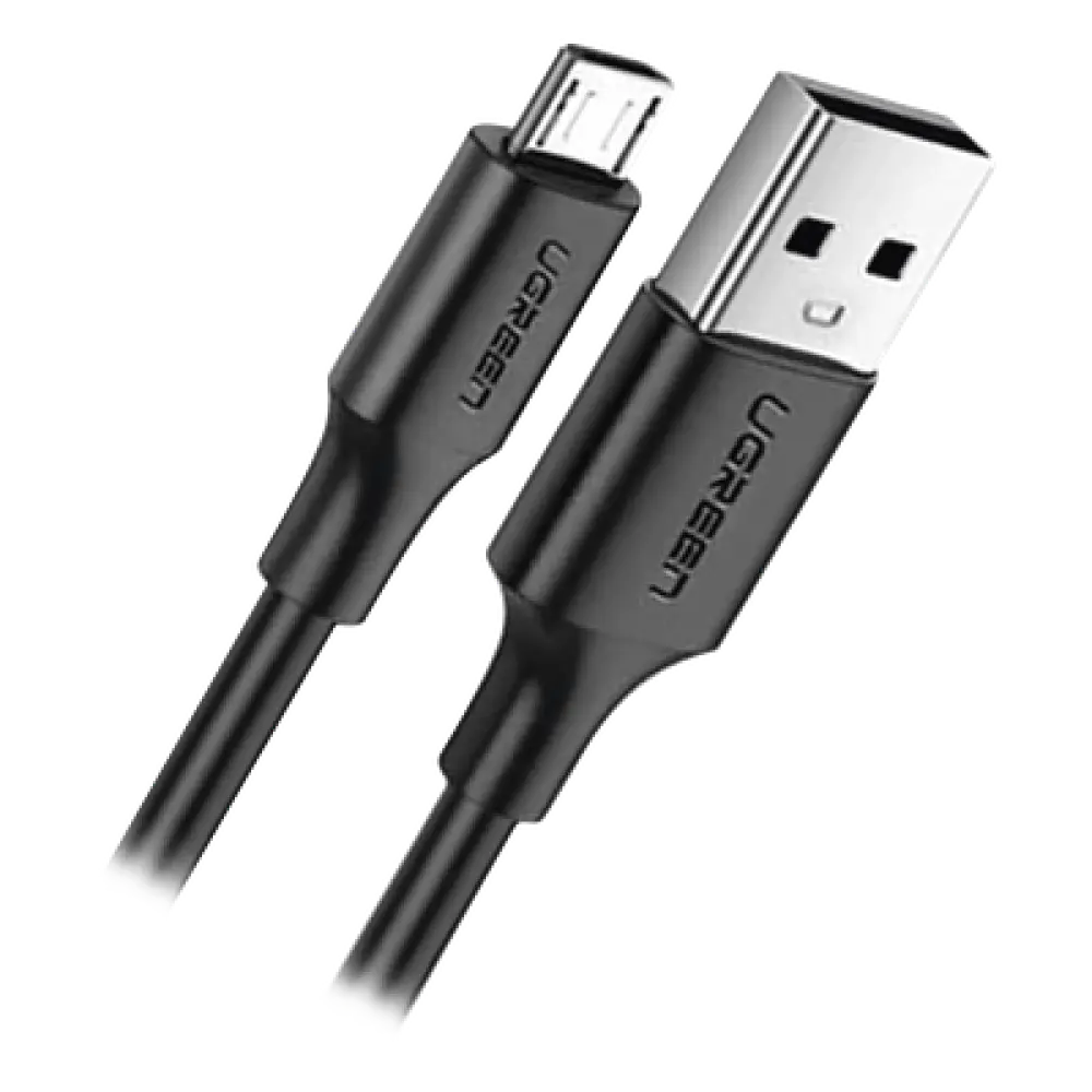 Cable USB-A a Micro USB / 1 Metro (3.28 Pies) / Carga Rápida QC 3.0/2.0 18W / Transferencia 480Mbps / 5,000 Flexiones / ABS y PVC