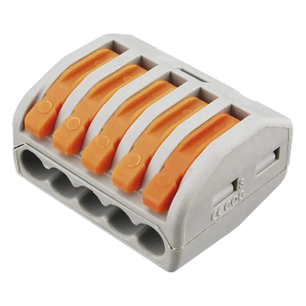 Conector de Distribución Eléctrica / 1 Entrada 4 Salidas / 250V 32A / 12AWG-28AWG / 2.6 x 2.1 x 1.5 cm (1.02 x 0.83 x 0.59 in)