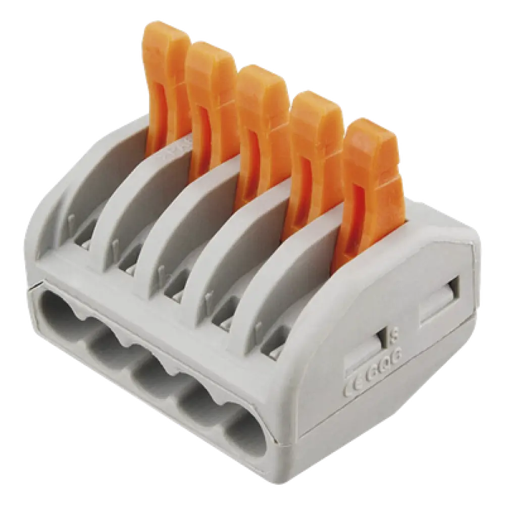 Conector de Distribución Eléctrica / 1 Entrada 4 Salidas / 250V 32A / 12AWG-28AWG / 2.6 x 2.1 x 1.5 cm (1.02 x 0.83 x 0.59 in)