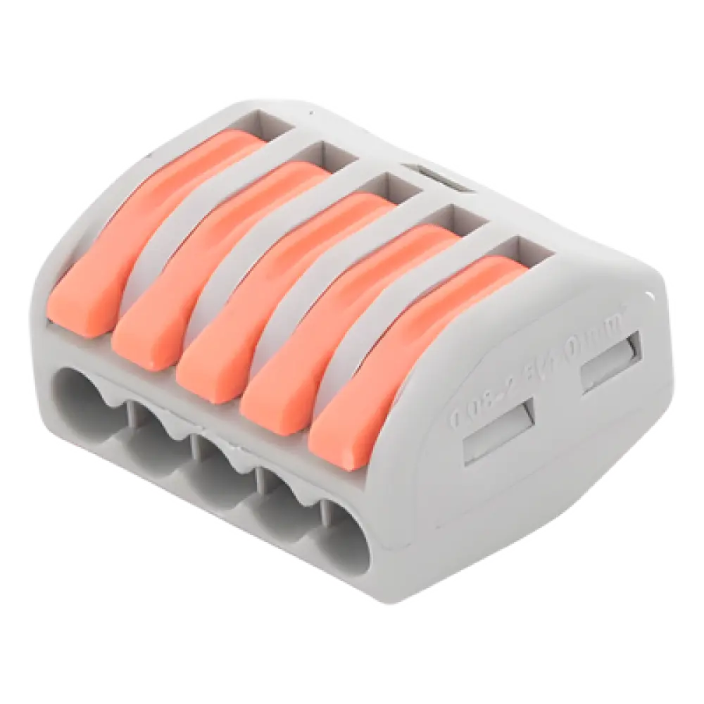 Conector de Distribución Eléctrica / 1 Entrada 4 Salidas / 250V 32A / 12AWG-28AWG / 2.6 x 2.1 x 1.5 cm (1.02 x 0.83 x 0.59 in)
