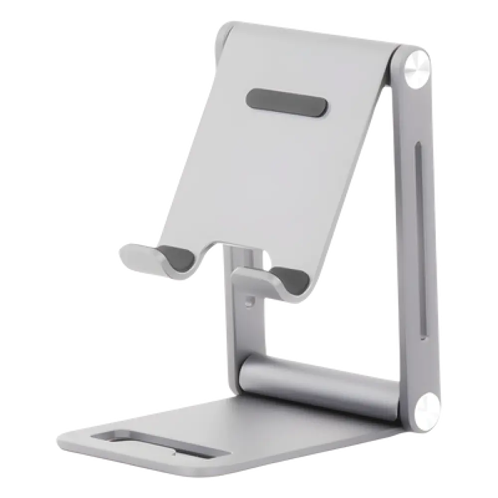 Soporte para Teléfono Celular / Aluminio / Ajustable / Plegable / 4.7'' a 7.9'' / Antideslizante