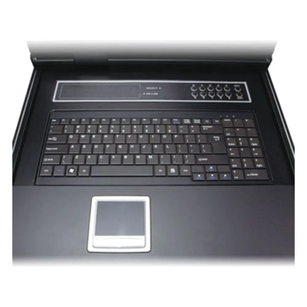 Consola KVM LCD / 17 Pulgadas / 8 Puertos VGA / Resolución 1280x1024 / Rack 1U / Cascada hasta 64 Servidores