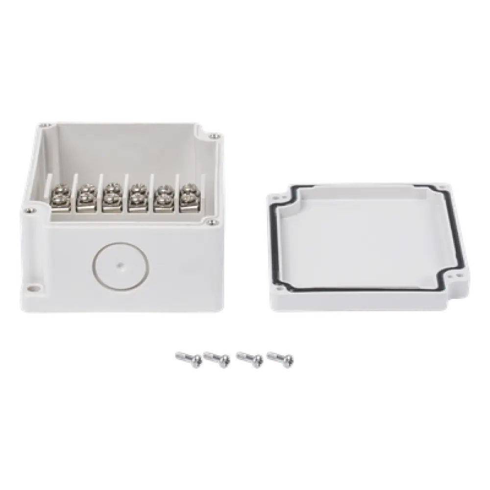 Caja de Interconexión / 6 Terminales / IP65 / 110 VCA / 12-24 VCC / 91 x 75 x 43 mm (3.58 x 2.95 x 1.69 in)