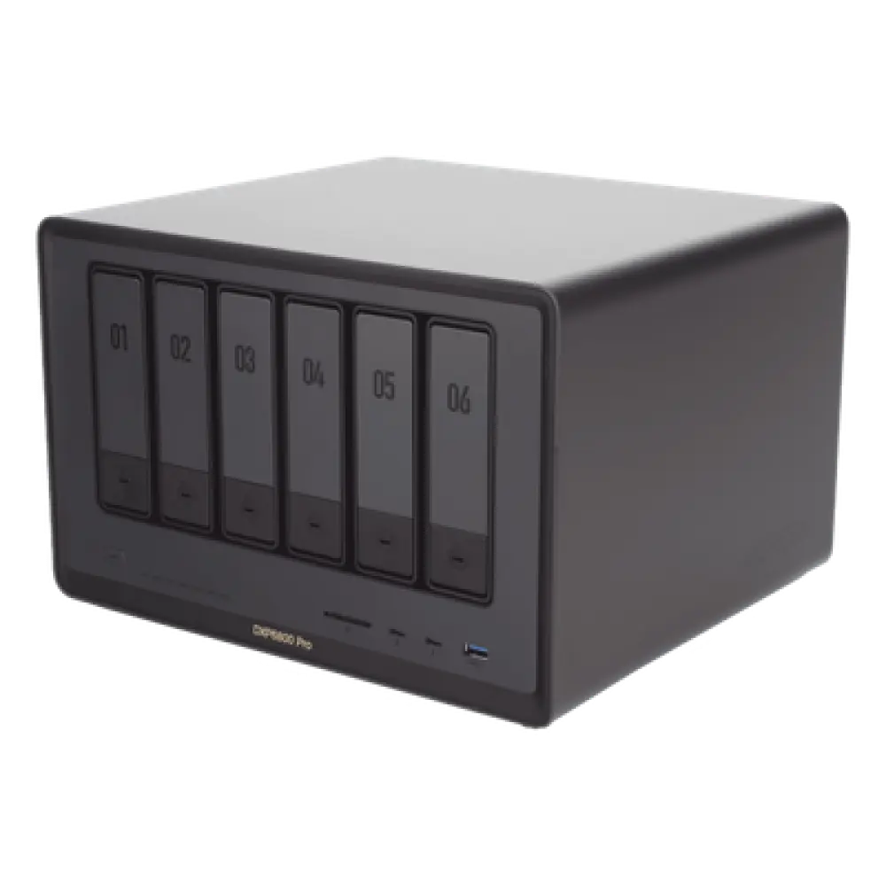 NAS / 6 Bahías + 2 NVMe / Intel i5 / Thunderbolt 4 / 10GbE / DDR5 64GB / HDMI